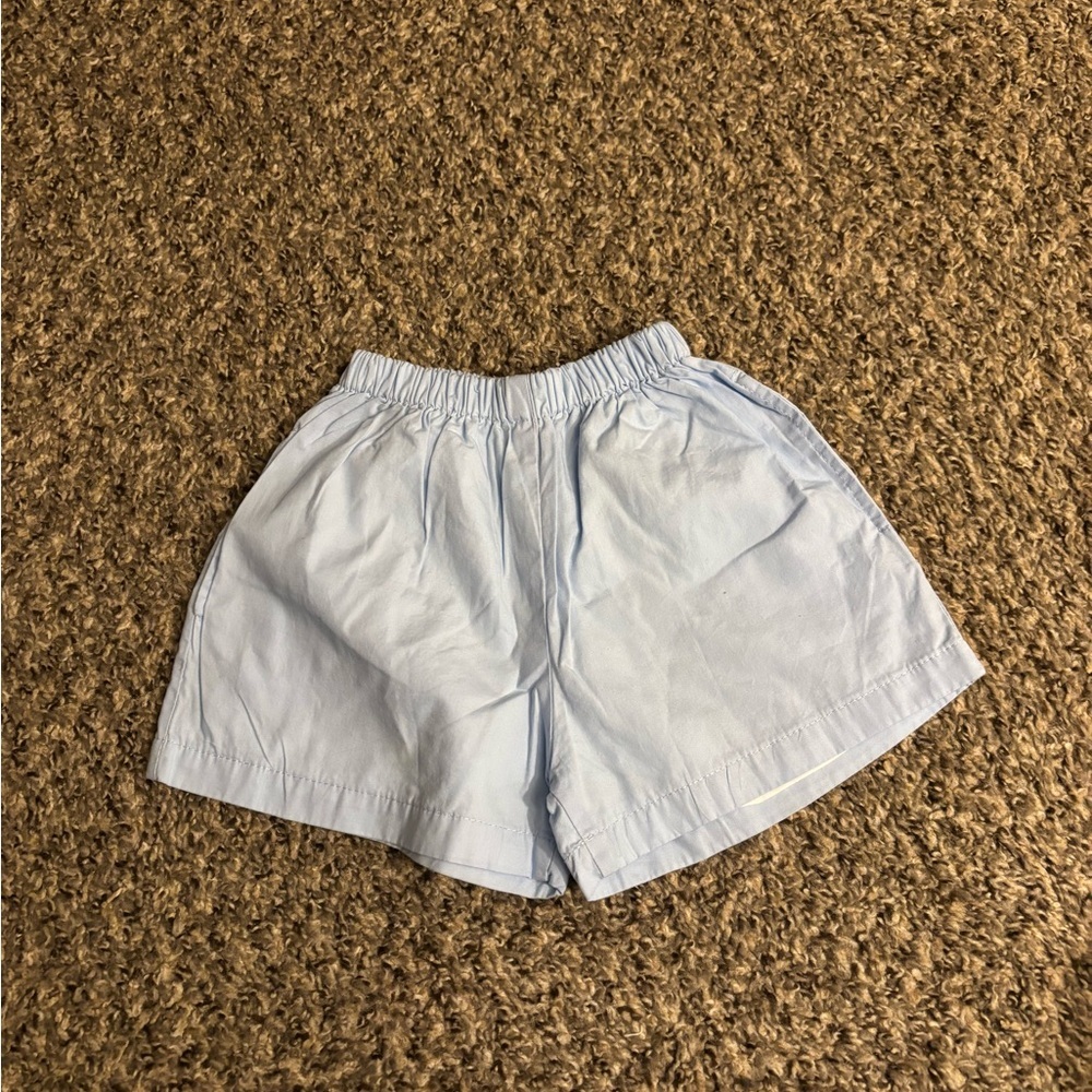 The Oaks Apparel Size 4 Kids Sky Blue Elastic Waist Shorts